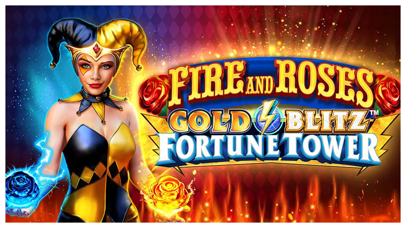 Fire and Roses Gold Blitz Fortune Tower slot cover