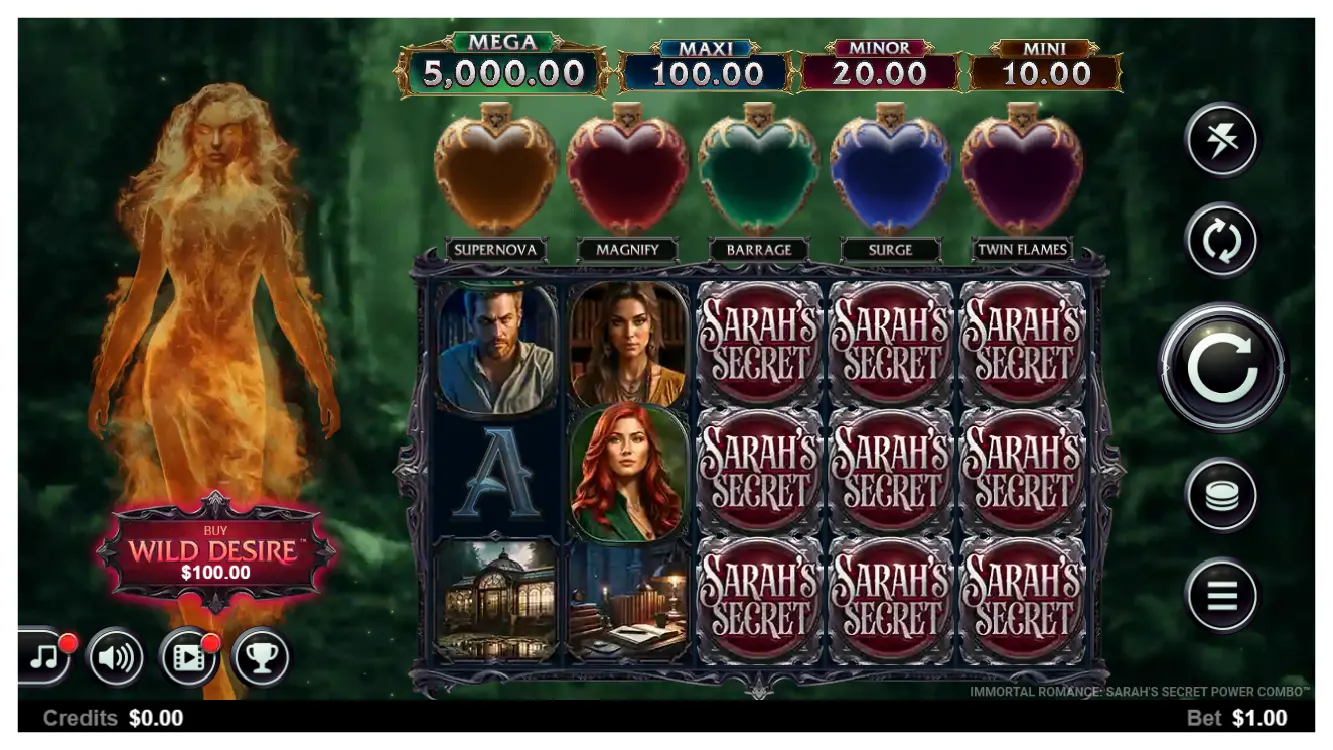 Immortal Romance Sarah’s Secret Power Combo s1