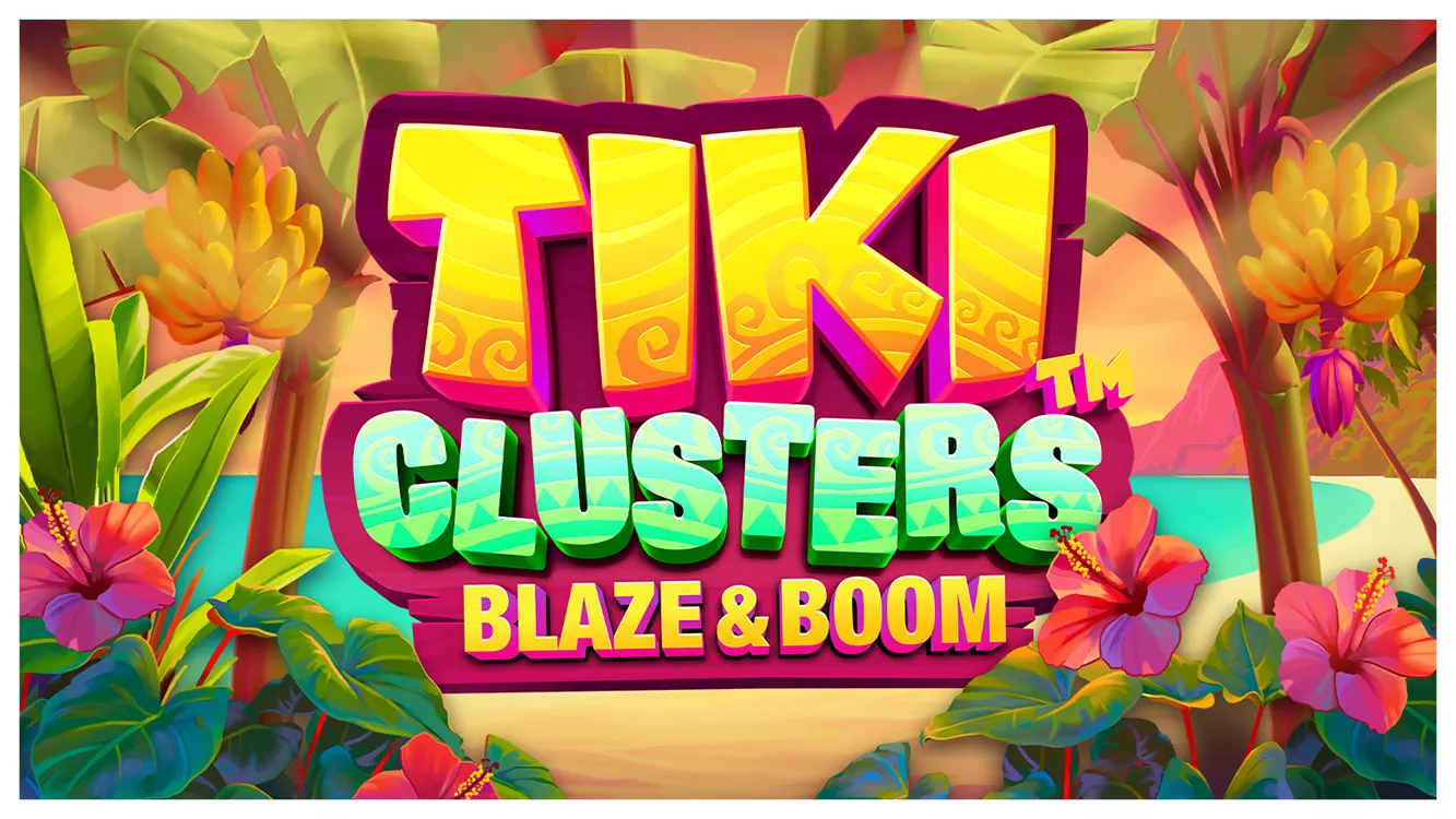 Tiki Clusters Blaze & Boom slot cover