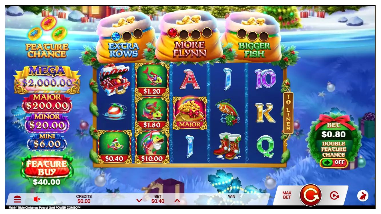 Fishin' Triple Christmas Pots of Gold POWER COMBO s1 Fishin' Triple Christmas Pots of Gold POWER COMBO s1