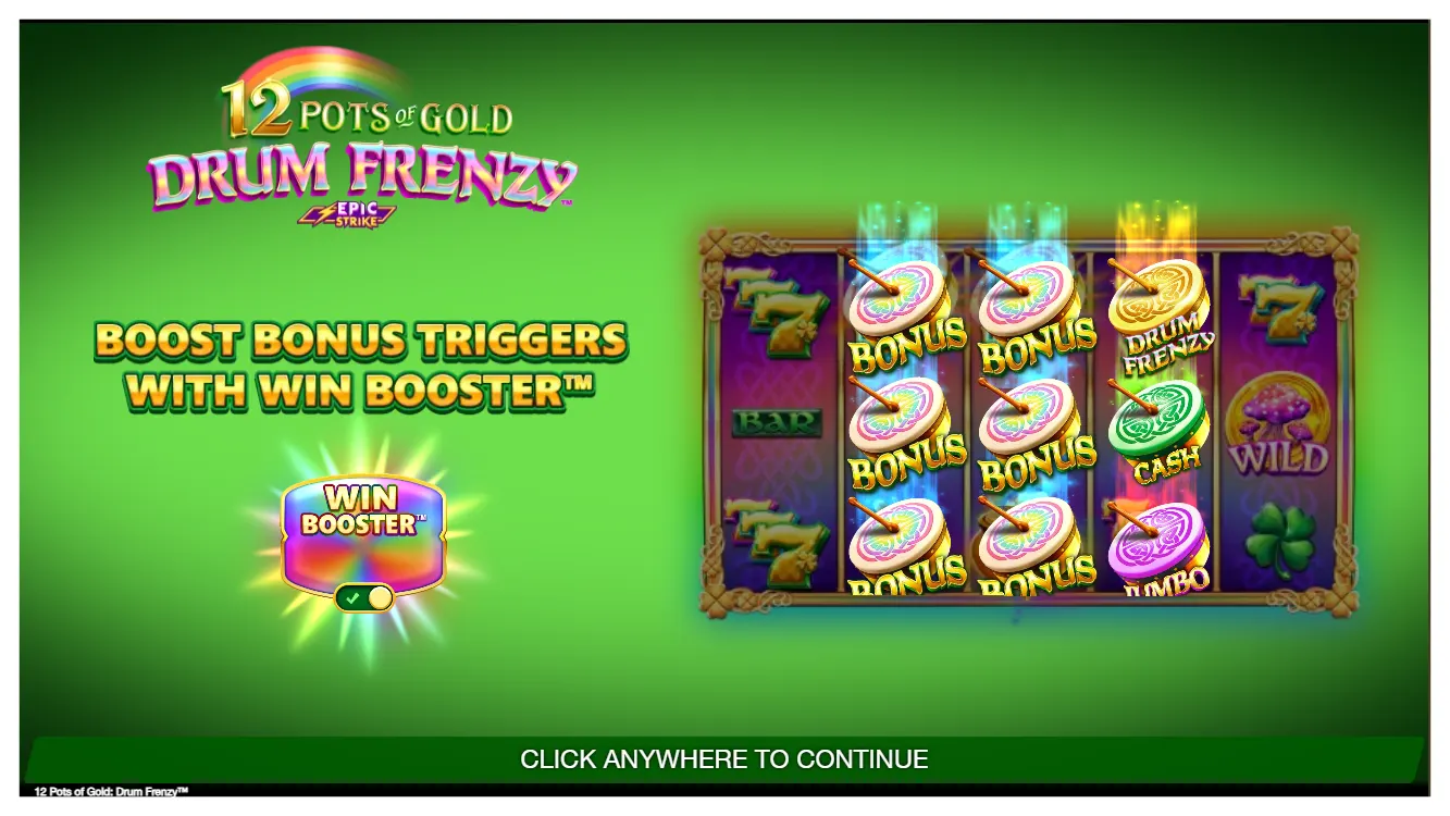 12 Pots of Gold Drum Frenzy s2.