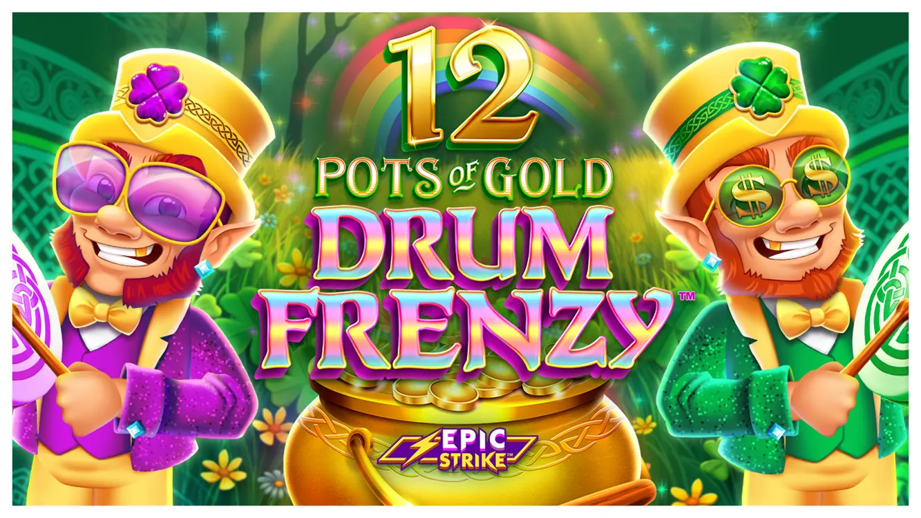 12 Pots of Gold Drum Frenzy slot cover